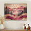 Ruby Crystal Lake Into The Pine Forest I - décoration murale en bois de lac - sur bois de pin naturel-1352207830