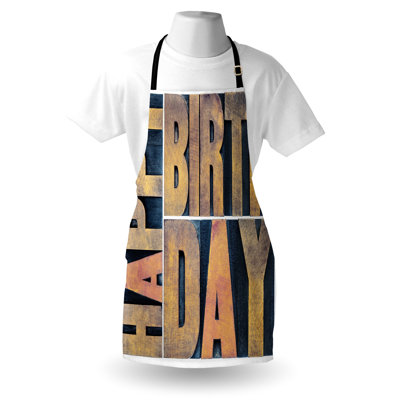 Birthday No Pattern Bib Apron