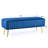 Cayley-Jade Modern Upholstered Bed and Entryway Bench with Padded Velvet Seat-946629159-946044624