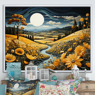 Countryside Yellow Fields In I, reproduction d'art sur toile