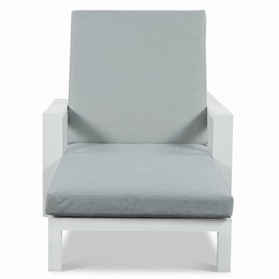 Hoyt 35'' Outdoor Metal Chaise Lounge