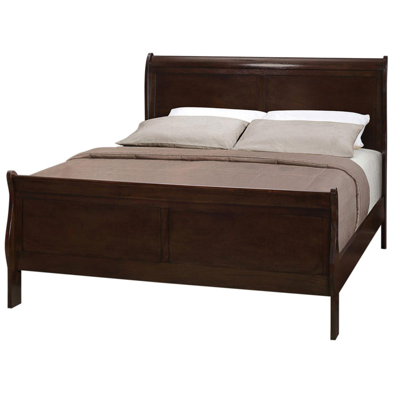 Classic Full Bed In Warm Cappuccino - Bedroom Charming Addition Finish Enhance Decor, Full