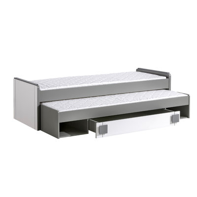 Troutville 80 x 200cm Schubladen-Etagenbett mit Rollcontainer