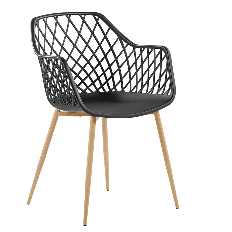 Brosh 46cm H Cross Back Armchair, Black