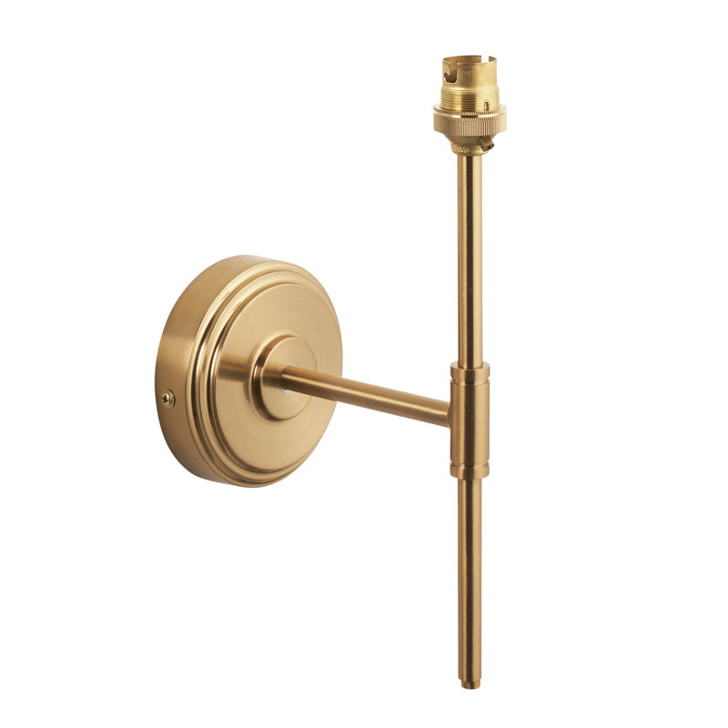 Step T Bar Wall Fitting finished in Br Aged Brass
