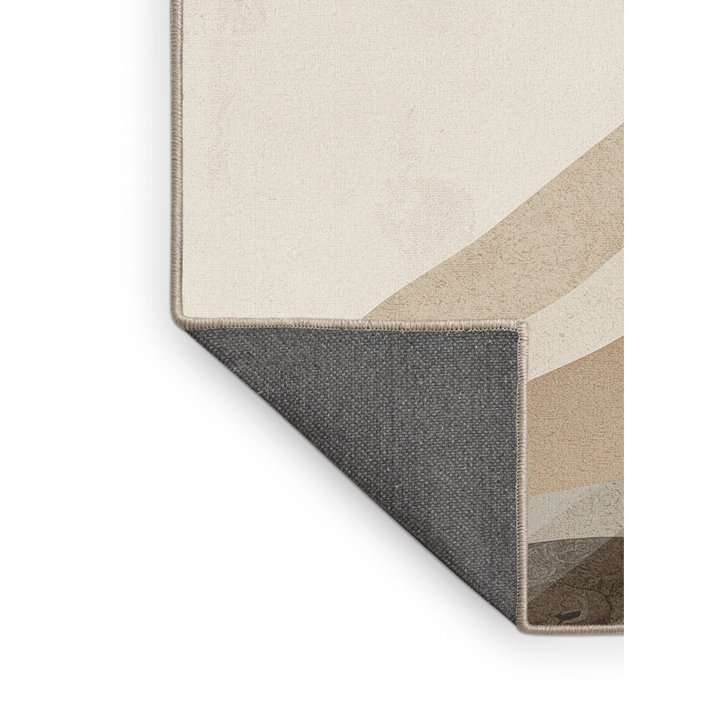 Tapis beige moelleux moelleux et doux, 3 X 5