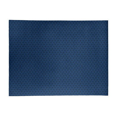 Tapis bleu minuit à un labyrinthe carré