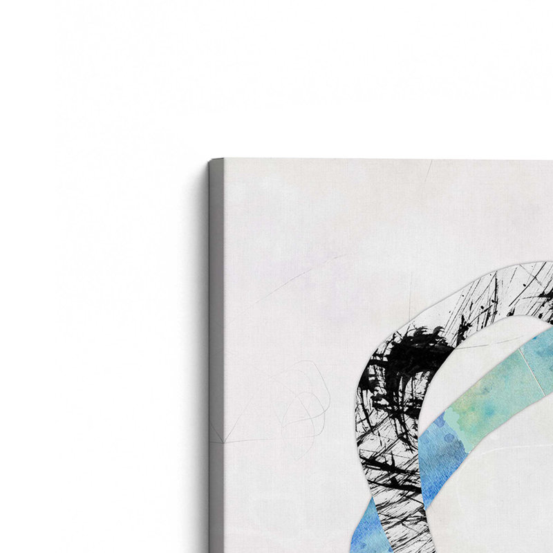 «Entwined Loops I» par Laura Gibson, reproduction d'art sur toile, H 30 po x l 30 po