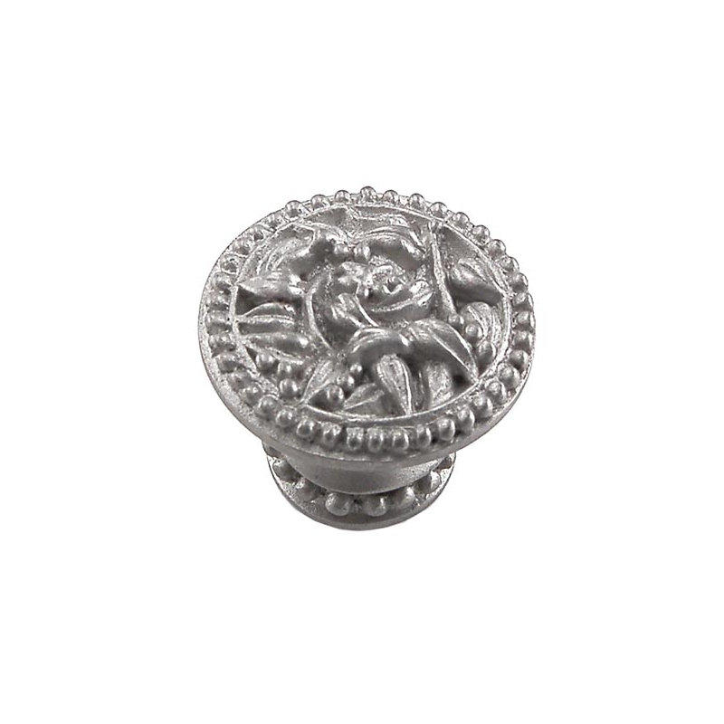 San Michele Mushroom Knob, Satin Nickel, Small