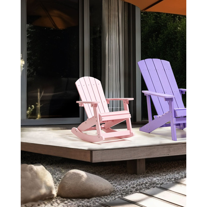 Adirondack Outdoor Adirondack Chair, Pink