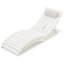 Chaise longue d'extérieur pliable en PEHD pour piscine - ensemble de 2, blanc-126552656