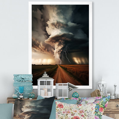 Toile abstraite, impression de vortex majestueux - Santio tempête majestueux vortex