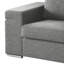 Fauteuil gris tissé, structure en bois franc, 46 po Profondeur de l'ensemble: Fauteuil en tissu, siège de 18 po de hauteur, profondeur de 23 po,