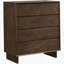 Commode 4 tiroirs brun chaud