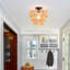 Light Farmhouse Boho Geometric Rattan Pendant Light