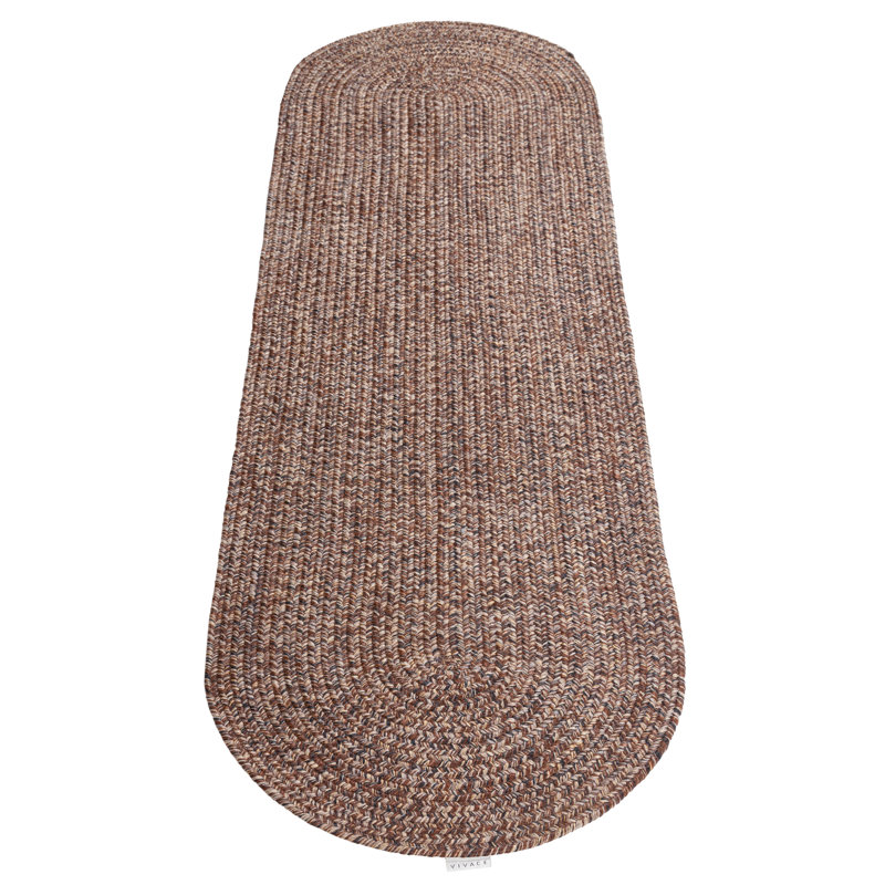 Busireddy Camouflage Hand Woven Indoor / Outdoor Area Rug Set, Oval 60 x 200cm