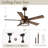 52 Inch Farmhouse Caged Ceiling Fan