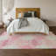 Tapis rose Prisco lavable à la machine de qualité supérieure-1042923918