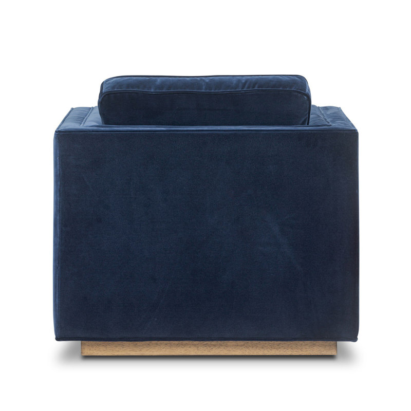 Kiera Swivel Chair-Amici Tobacco, Surrey Midnight Velvet, Weathered Sepia