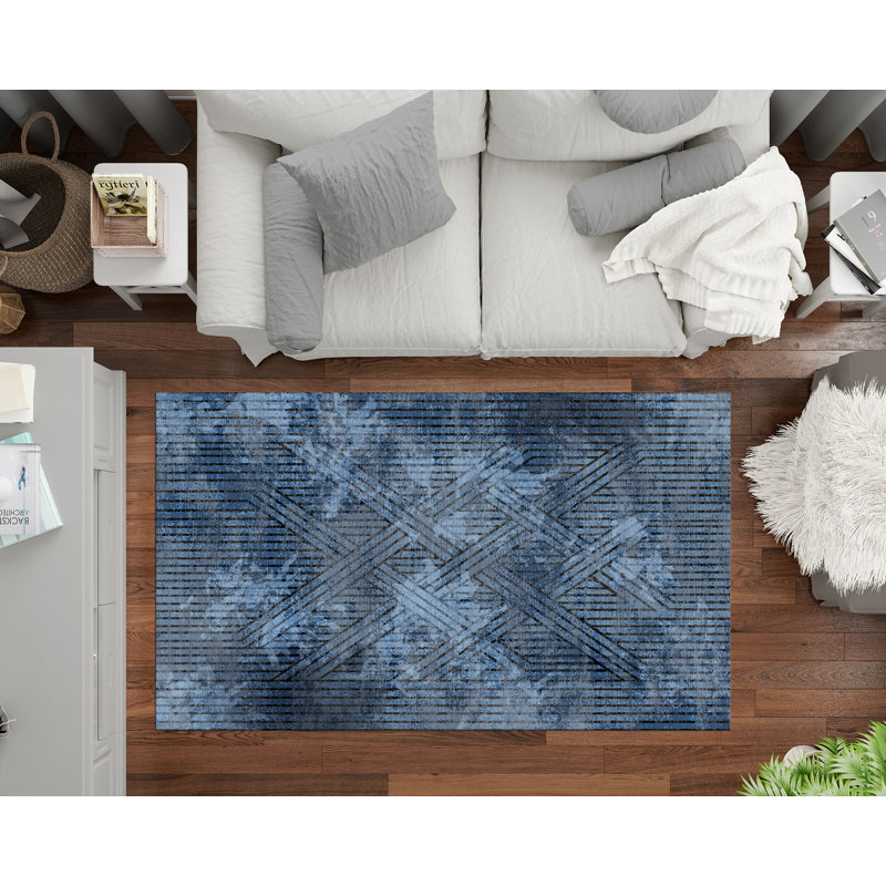 Adylen Geometric Flatweave Area Rug, Rectangle 200 x 300cm
