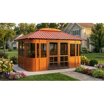Aspen 15.5 Ft. W x 11.5 Ft. D Ultrawood Composite Patio Gazebo