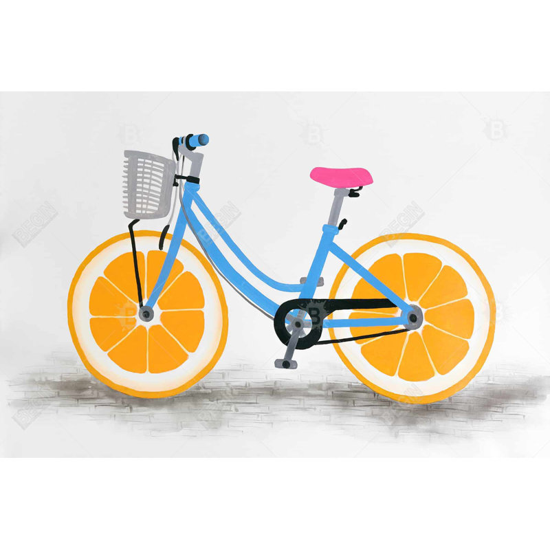 " Orange Wheel Bike "