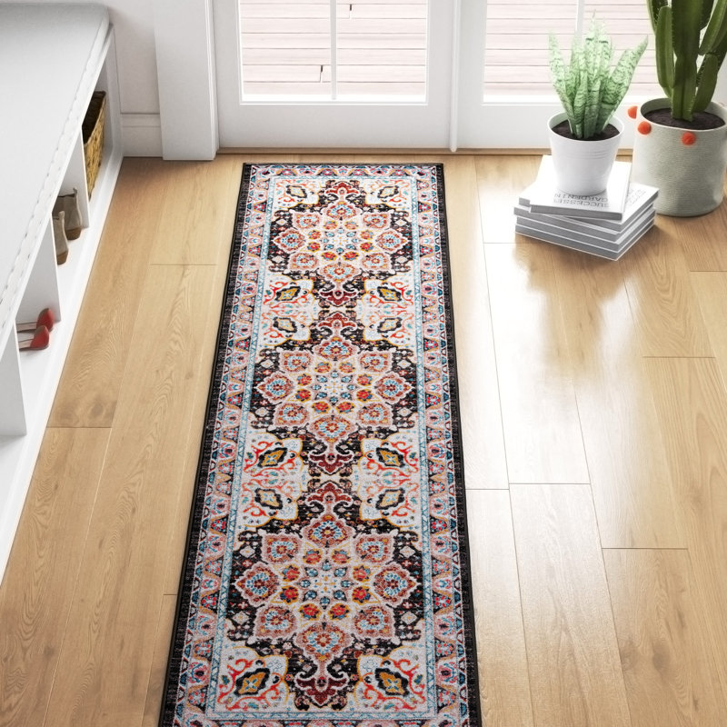 Tapis oriental beige / gris anthracite Manado, Carré 6 pi 7 po