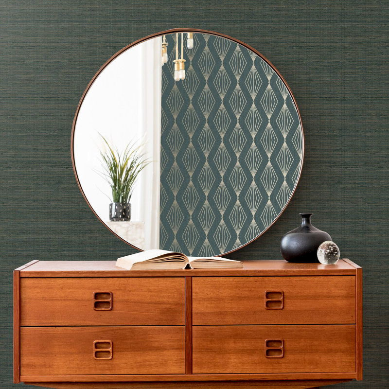 Boutique Gilded Texture Wallpaper, Green