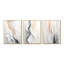 «White and Gray Winter Horizon», ensemble de 3 reproductions sur toile abstraites encadrées-129076740-129076737
