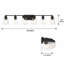 Knuth 6-Light Dimmable Steel Vanity Light
