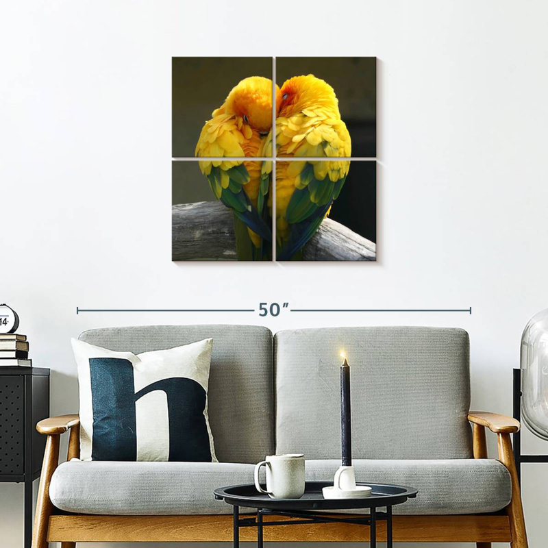 Brampt Lovebirds Snuggle, 26" H x 26" W
