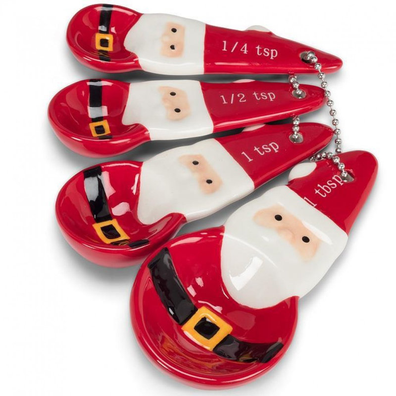 Père Noël cuillères à mesurer. Ensemble de 4