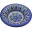 Bol en céramique bleu Judaica marocain début du 20e siècle