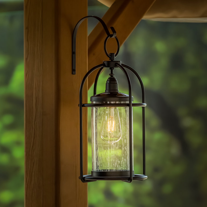 16.54'' Solar Powered Integrated LED Outdoor Lantern