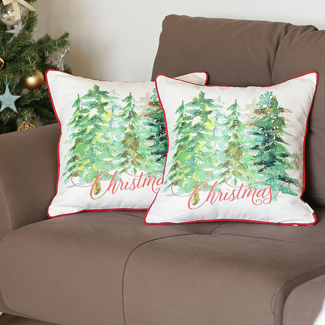 Chirstmas Tress Square Pillow Cover (Set of 2) Mike&Co. New York