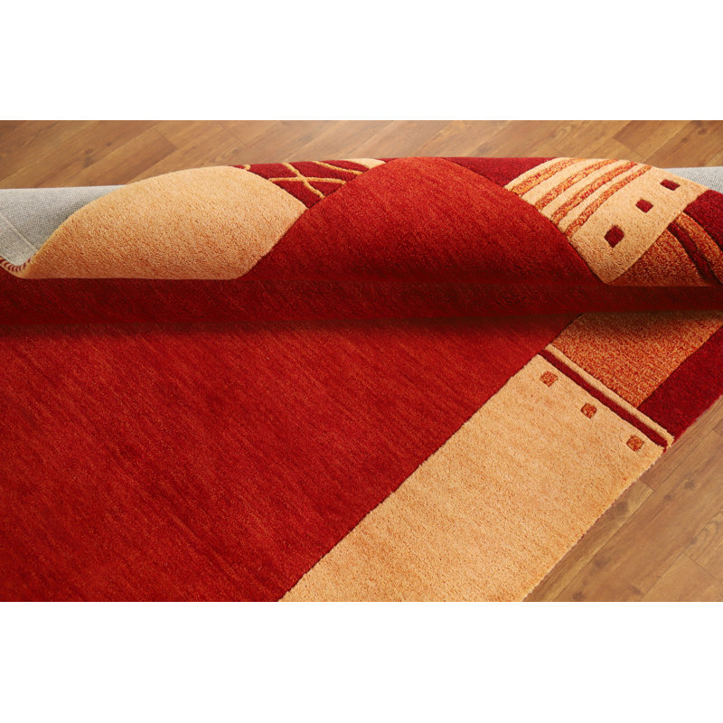 Tapis orange orange Gabbeh
