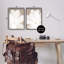 «White Boho Flowers», impression sur bois 2 pièces-93786729-93786730