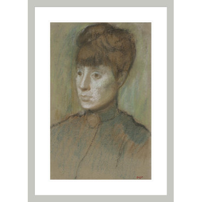 Tête de femme par Edgar Degas