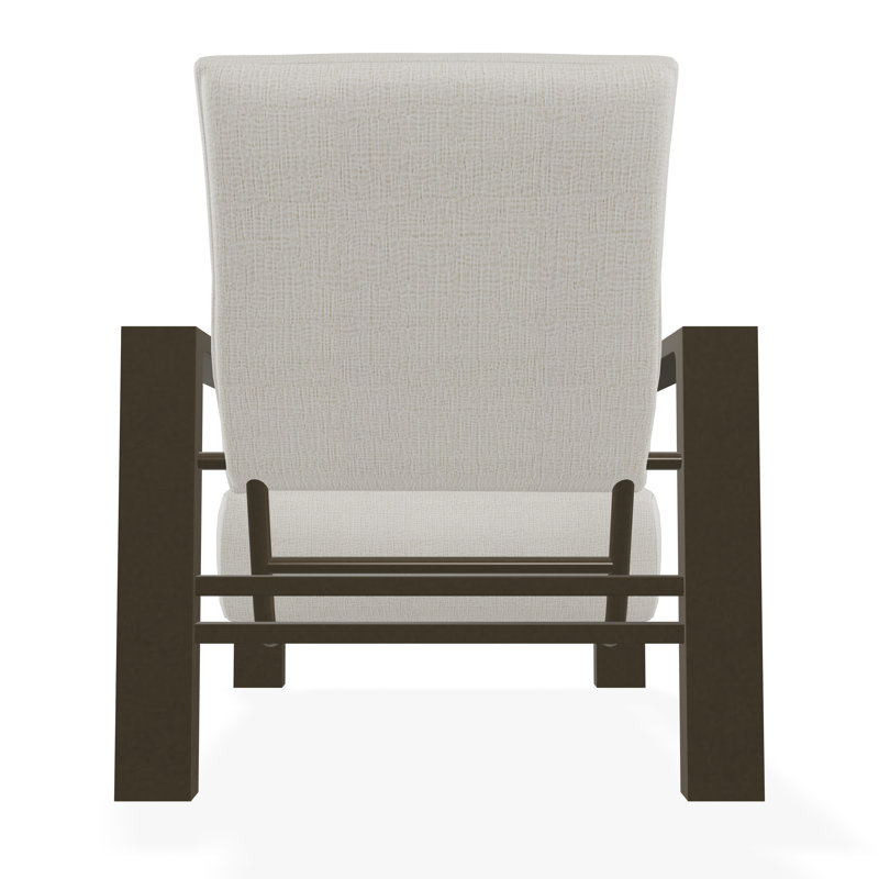 Larssen Deep Seating Cushion Arm Chair, Beachwood, Grasscloth Buff