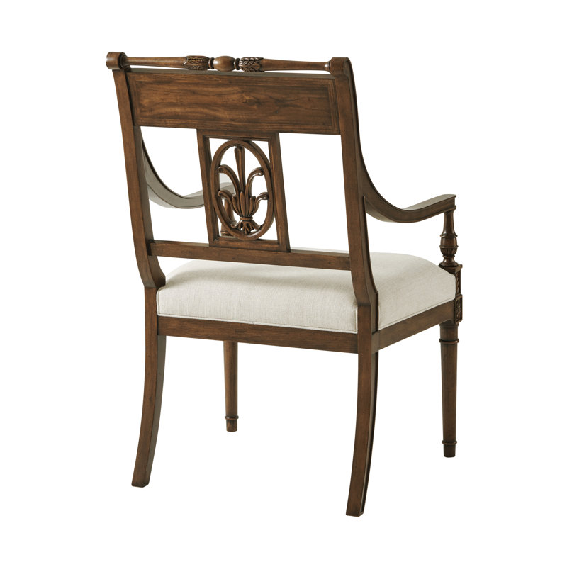 Tavel Upholstered Arm Chair, Oatmeal Linen