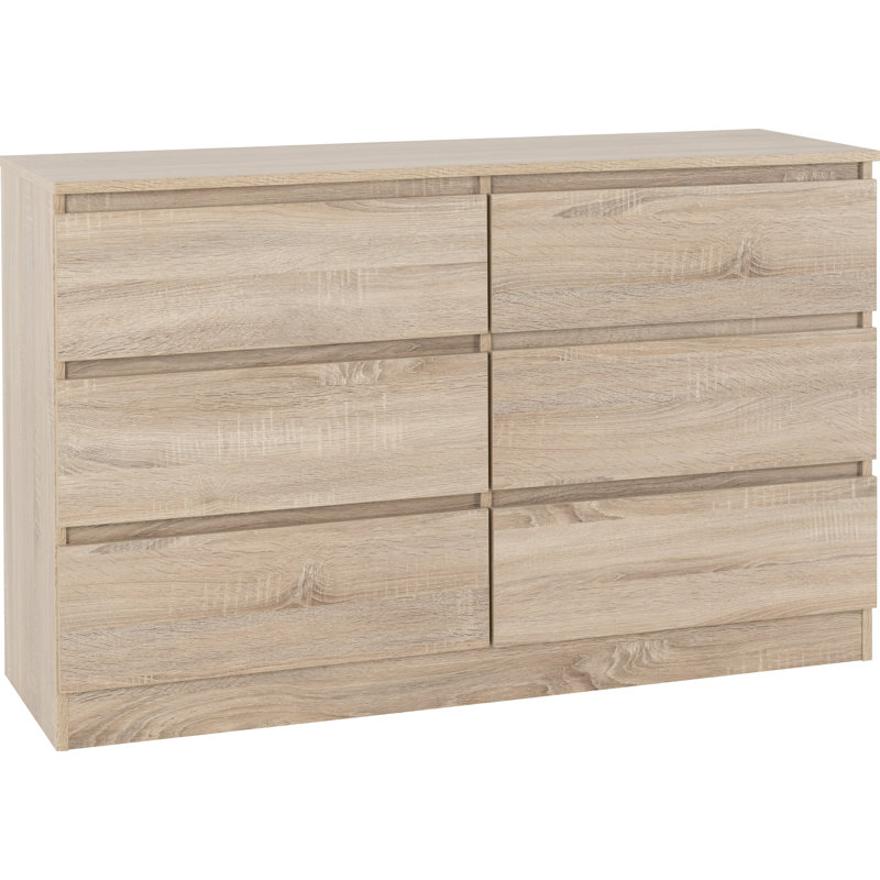 Braunstein 6 Drawer Chest Of Drawers, Sonoma Oak