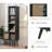 Amelianna 11.5 " Wide 4 - Shelf Storage Cabinet with-1220950350