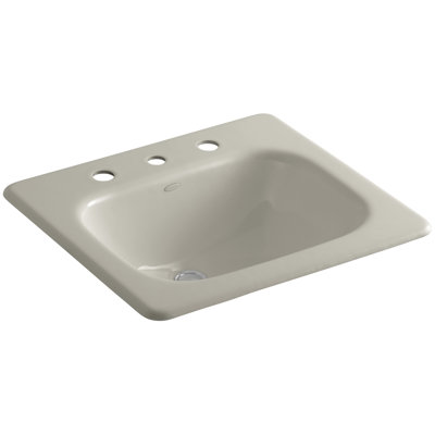 Tahoe Metal Rectangular Drop-In Bathroom Sink with Overflow