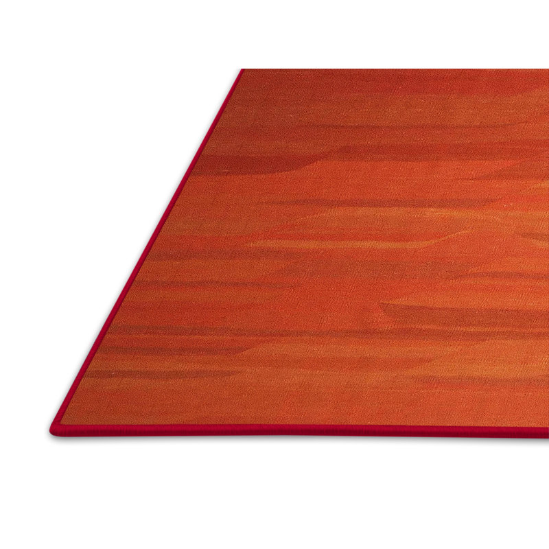 Tapis contemporain orange, Rectangle 4 pi x 6 pi