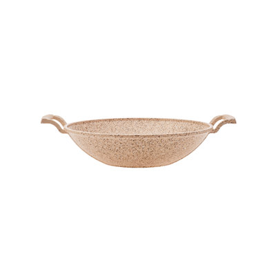 Karaca Biogranite Paella Pan, 30cm, Wood Silver