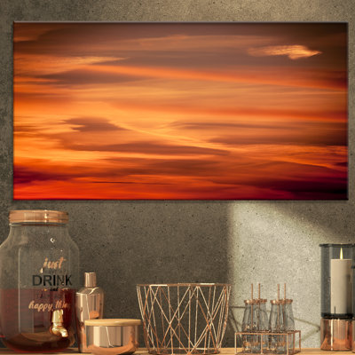 Corwin, coucher de soleil dramatique, impression sur toile tendue