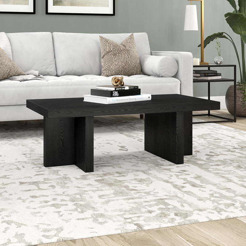 Cerrone Coffee Table, Black Grain