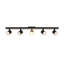 Arnold 5-Head Black LED Track Lights