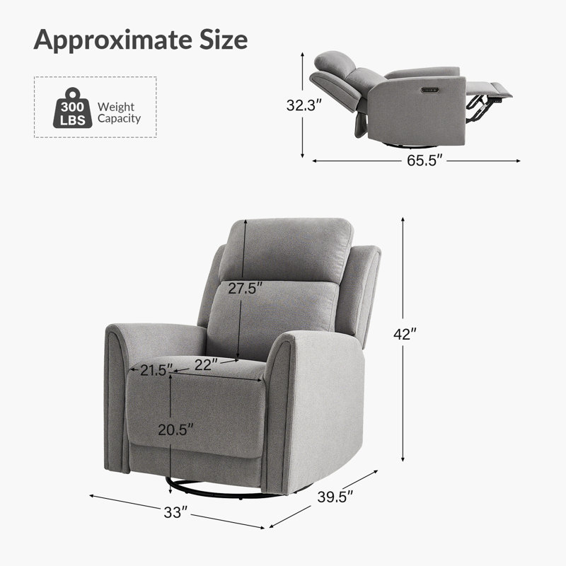 Ensemble de 2 fauteuils inclinables électriques Tyrita, Blanc