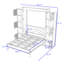 Lit escamotable avec lumières DEL et tablettes